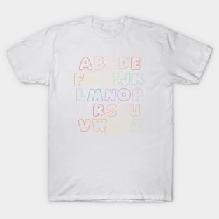 Rainbow Alphabet 2 T-Shirt